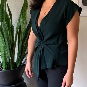 Zara Emerald Green Top